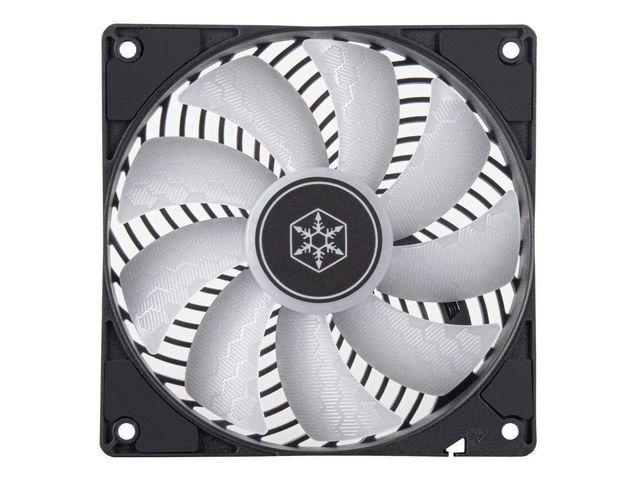 Alt View 2. SilverStone - Silverstone Air Penetrator 120SK ARGB High performance 120mm air channeling computer fan with ARGB lighting effects - Silver.