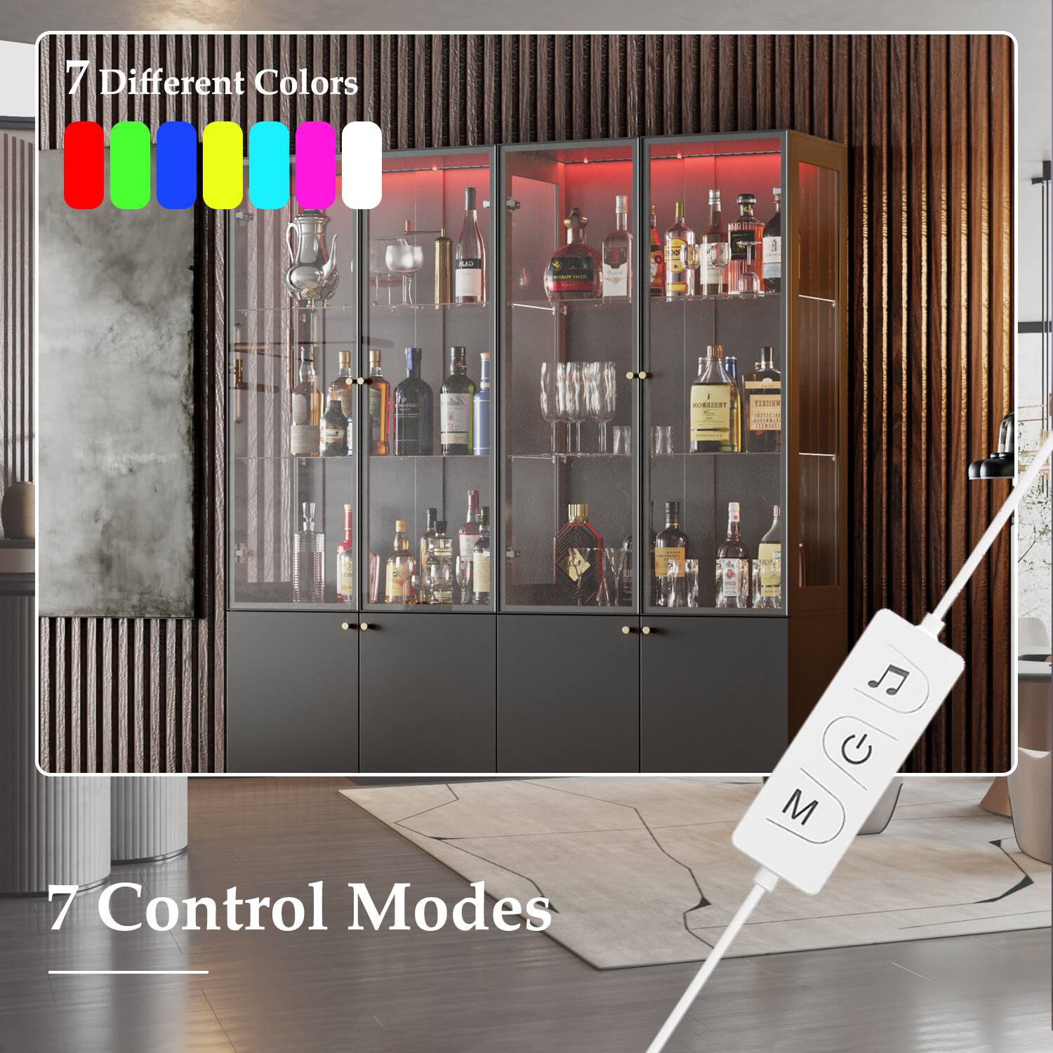 7 Different Colors

7 Control Modes