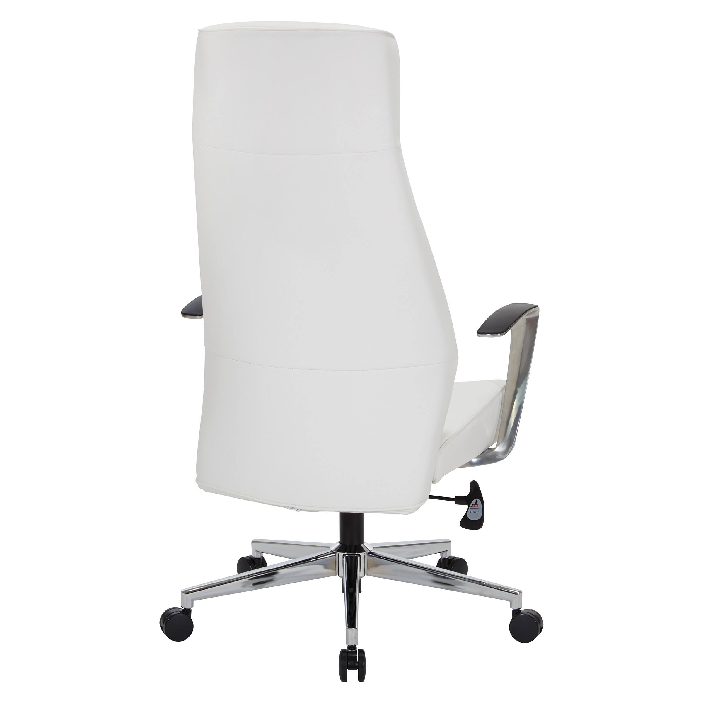 Back. Office Star Products - High Back Office Chair - Dillon Snow Fabric.