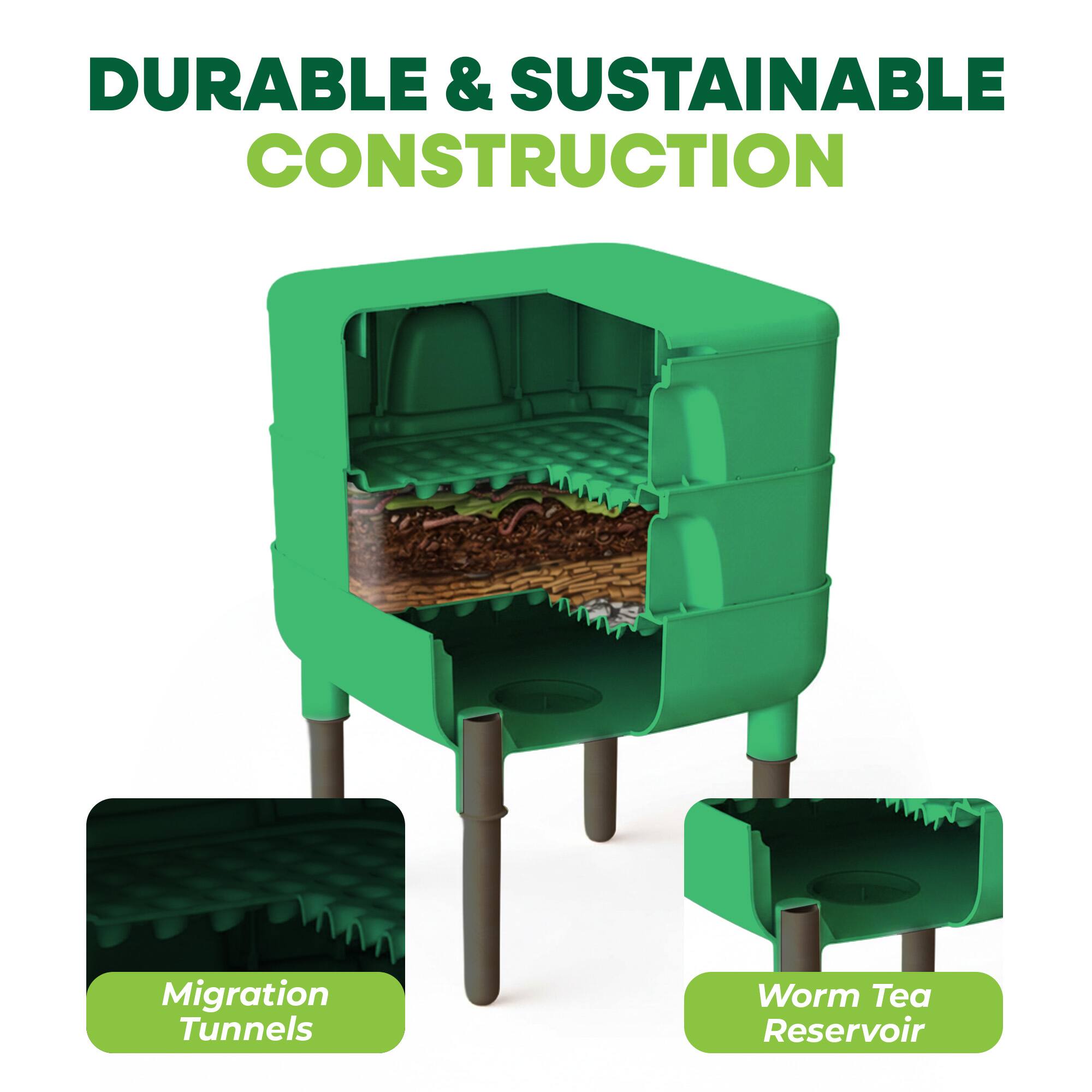 DURABLE & SUSTAINABLE CONSTRUCTION

Migration Tunnels
Worm Tea Reservoir