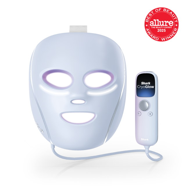 Shark - CryoGlow Under- Eye Cooling + LED Anti-Aging & Skin Clearing Face Mask - Blue Frost