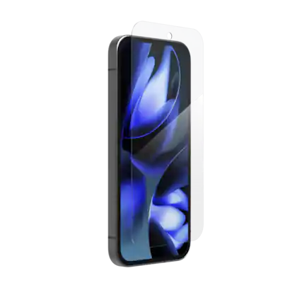 Angle. ZAGG - Glass+ Defense Screen Protector for Google Pixel 9a - Clear.