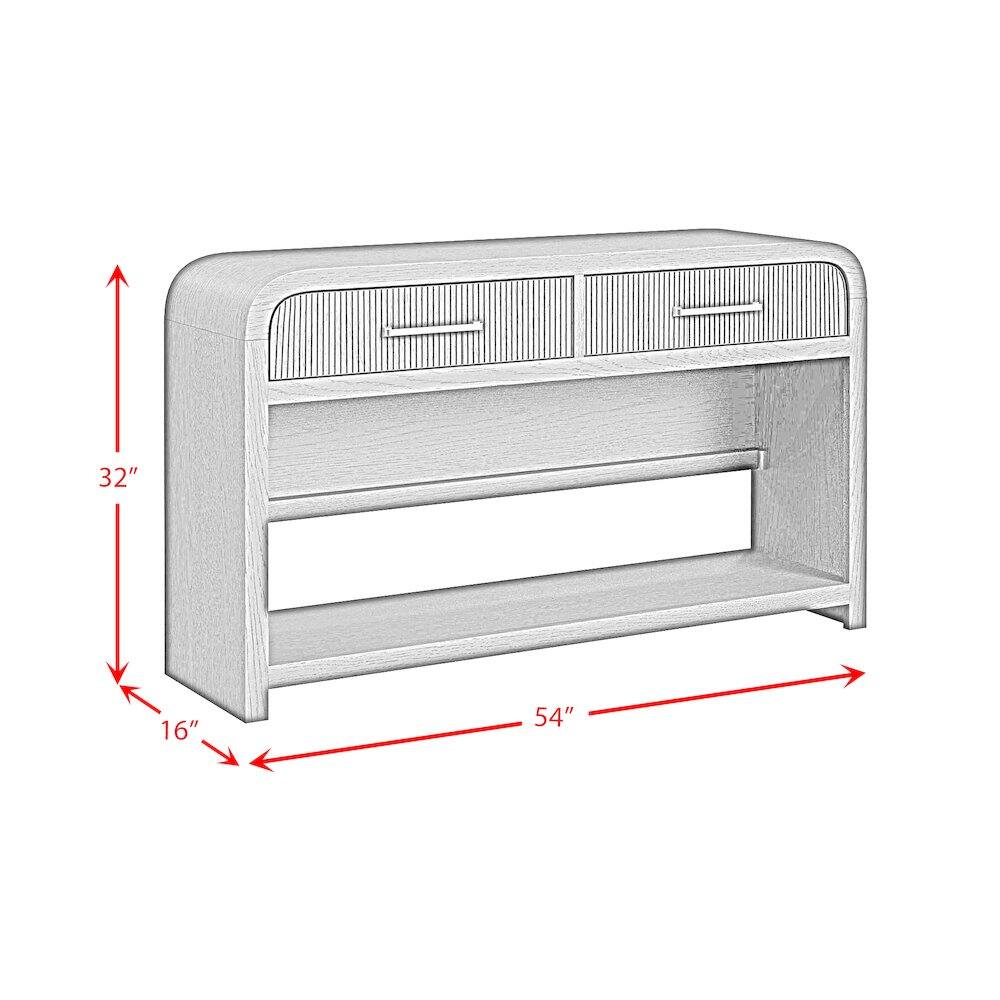Picket House Furnishings - Woodridge Sofa Table with Bottom Shelf in - Black With Grain price history on PriceWatchPro