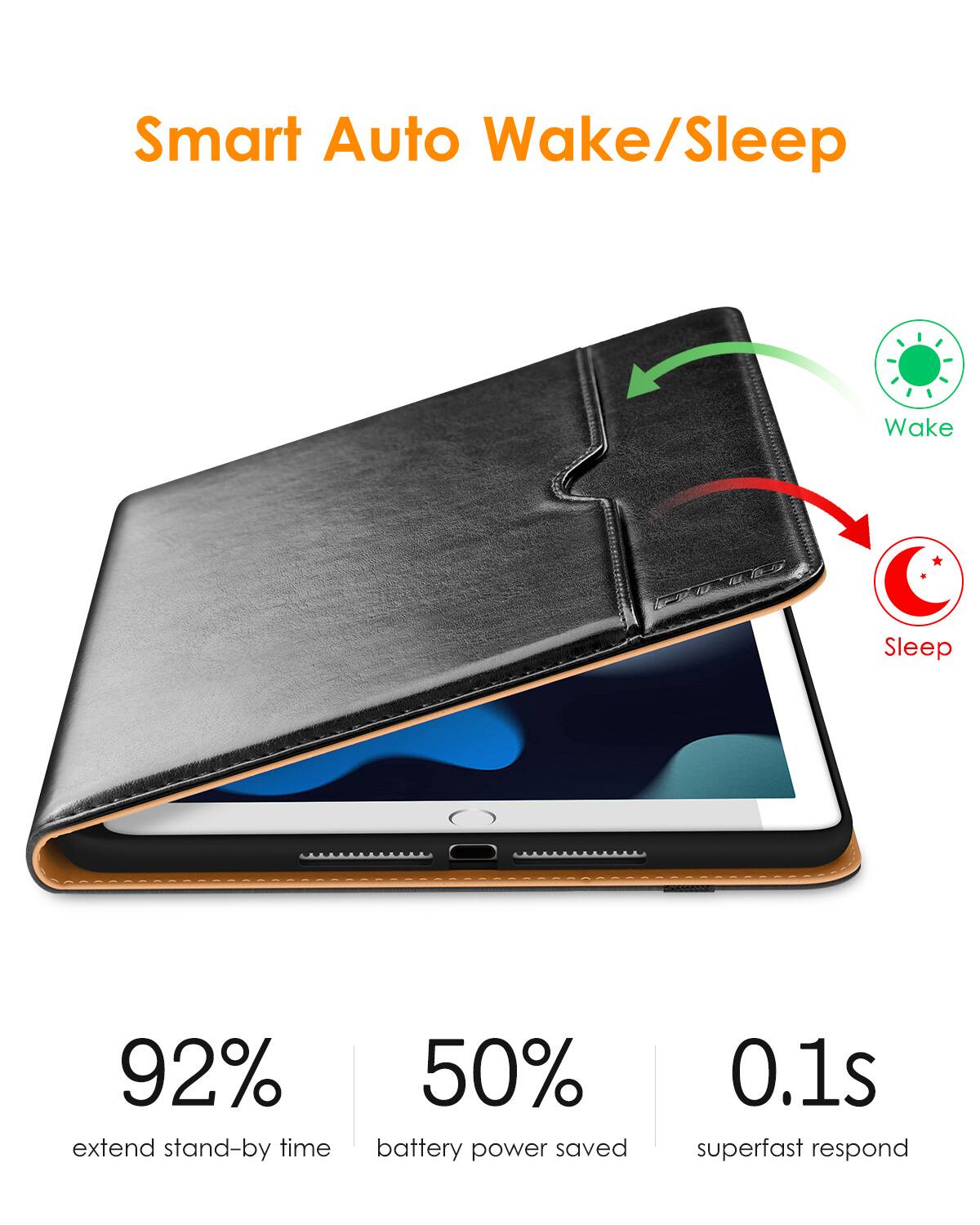 Smart Auto Wake/Sleep

- 92% extend stand-by time
- 50% battery power saved
- 0.1s superfast respond

Wake
Sleep