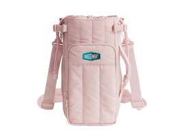 Bagsmart - Paz Expandable Water Bottle Sling, Waterproof Crossbody Bag for 32oz-64oz Bottles for Travel & Daily Use - Pink
