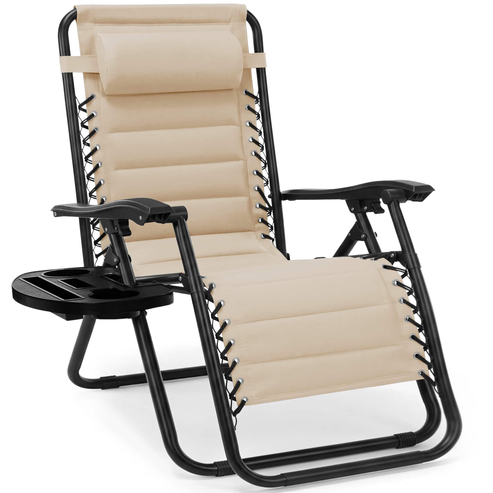 Best Choice Products - Padded Zero Gravity Chair with Side Tray & Adjustable Headrest - Sand price history on PriceWatchPro