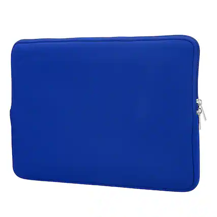 Front. Unique Bargains - Laptop Case - Polyester Computer Sleeve Carrying Bag, Waterproof Protective Cover for 11" Notebook - Dark Blue.