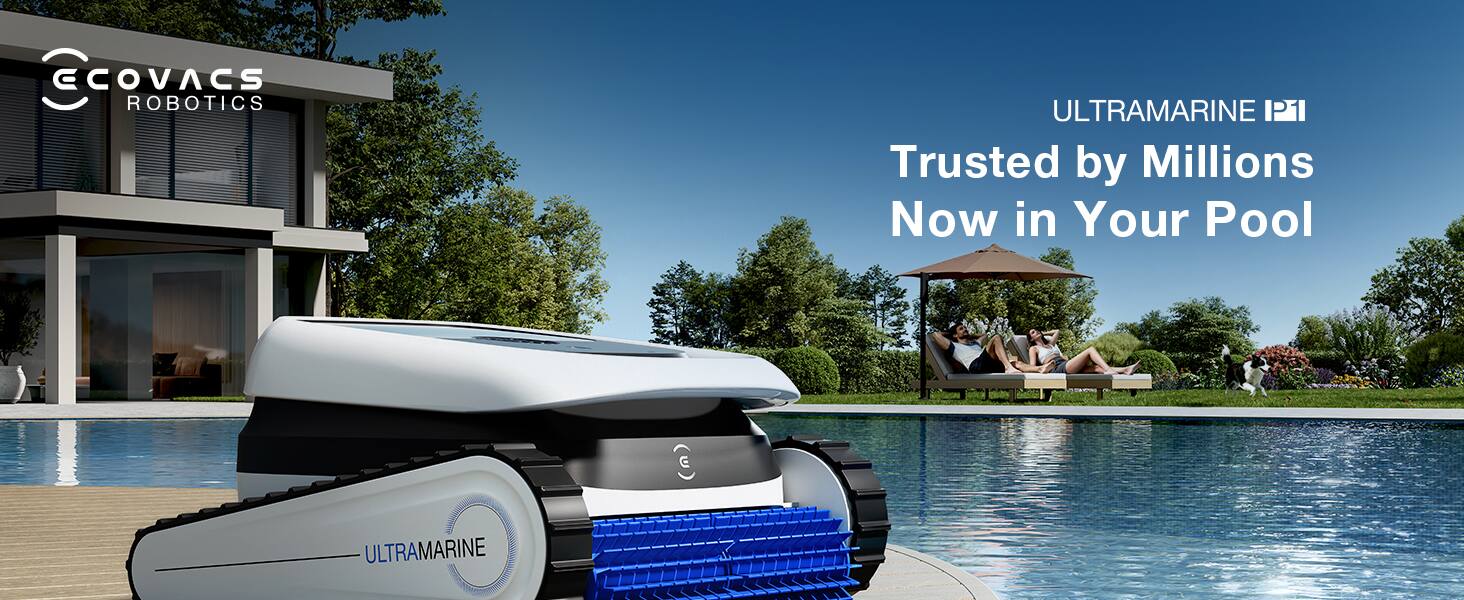 ECOVACS ROBOTICS ULTRAMARINE i1  
Trusted by Millions  
Now in Your Pool
