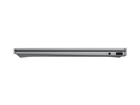 Back. HP - HP OmniBook X Laptop Computer 14" 2K Touch Screen AMD Ryzen AI 7 16 GB - Meteor silver aluminum.