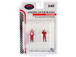 "Racing Legends" 70's Set of 2 Diecast Figures for 1/43 Scale Models by American Diorama - Multi