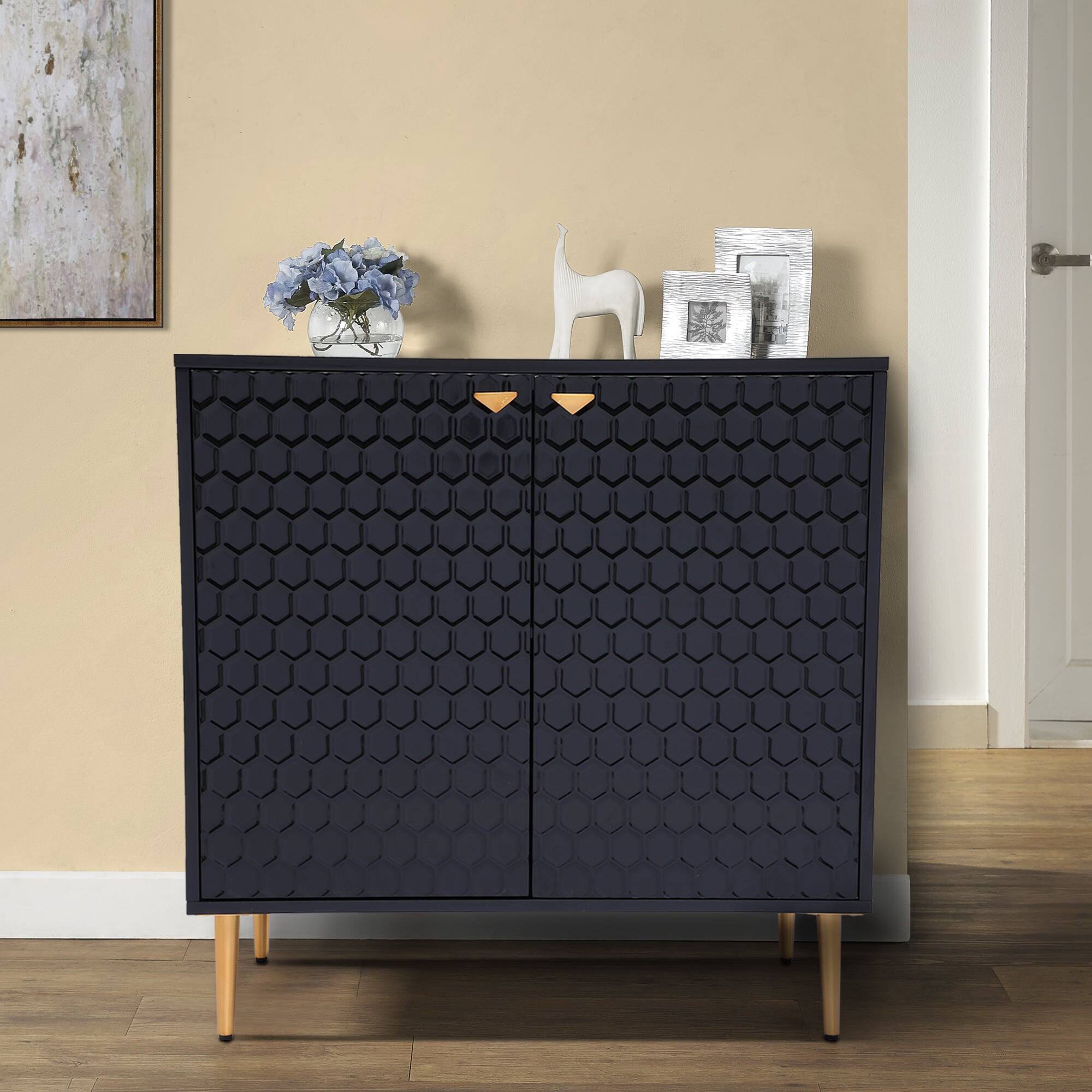 Alt View 10. Boyel Living - Boyel Living 2 Door Cabinet Storage Cabinet - Black.