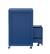 Alt View Zoom 16. Linon Home Décor - Penrose Rolling File Cabinet With Adjustable Rails - Navy Paint / Silver Hardware.