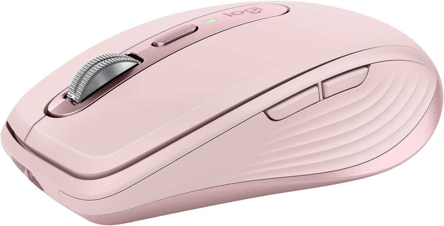 Logitech - MX Anywhere 3S Mouse Compact Performance - Wireless - Rose