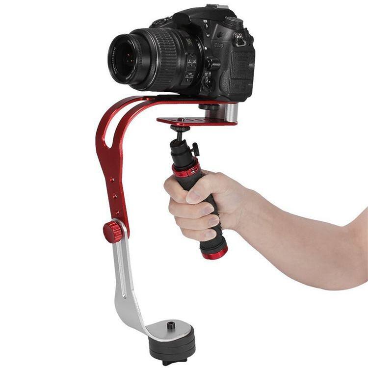 Front. Cluzine - Bow Shape Handheld Video Stabilizer for Digital Cameras & Camcorders.