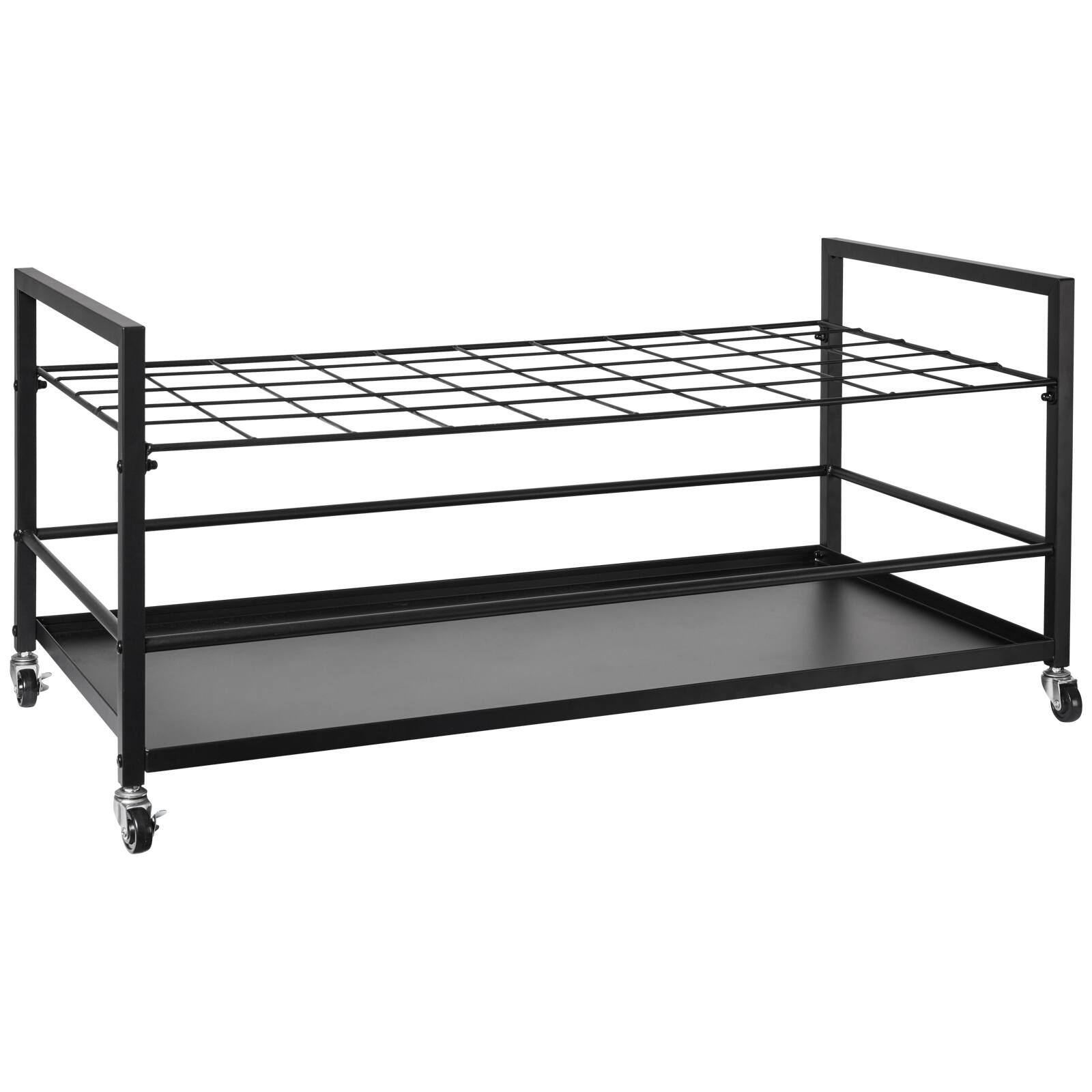 Alt View 5. VEVOR - Blueprint Storage Rack, 50 Slots Blueprint Holder with Wheels, Mobile Metal Blueprint Storage Cart - Black.