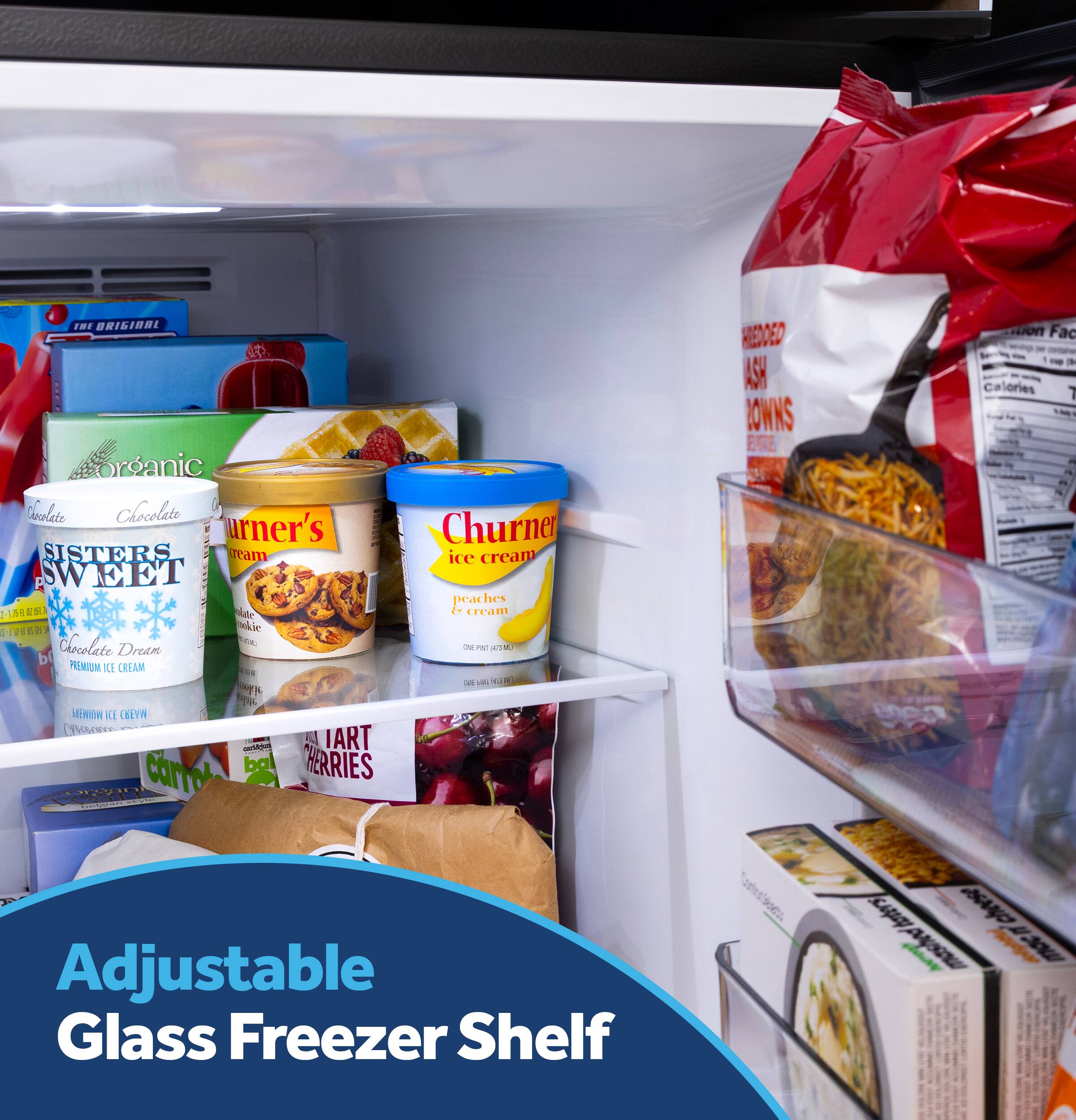 Adjustable Glass Freezer Shelf