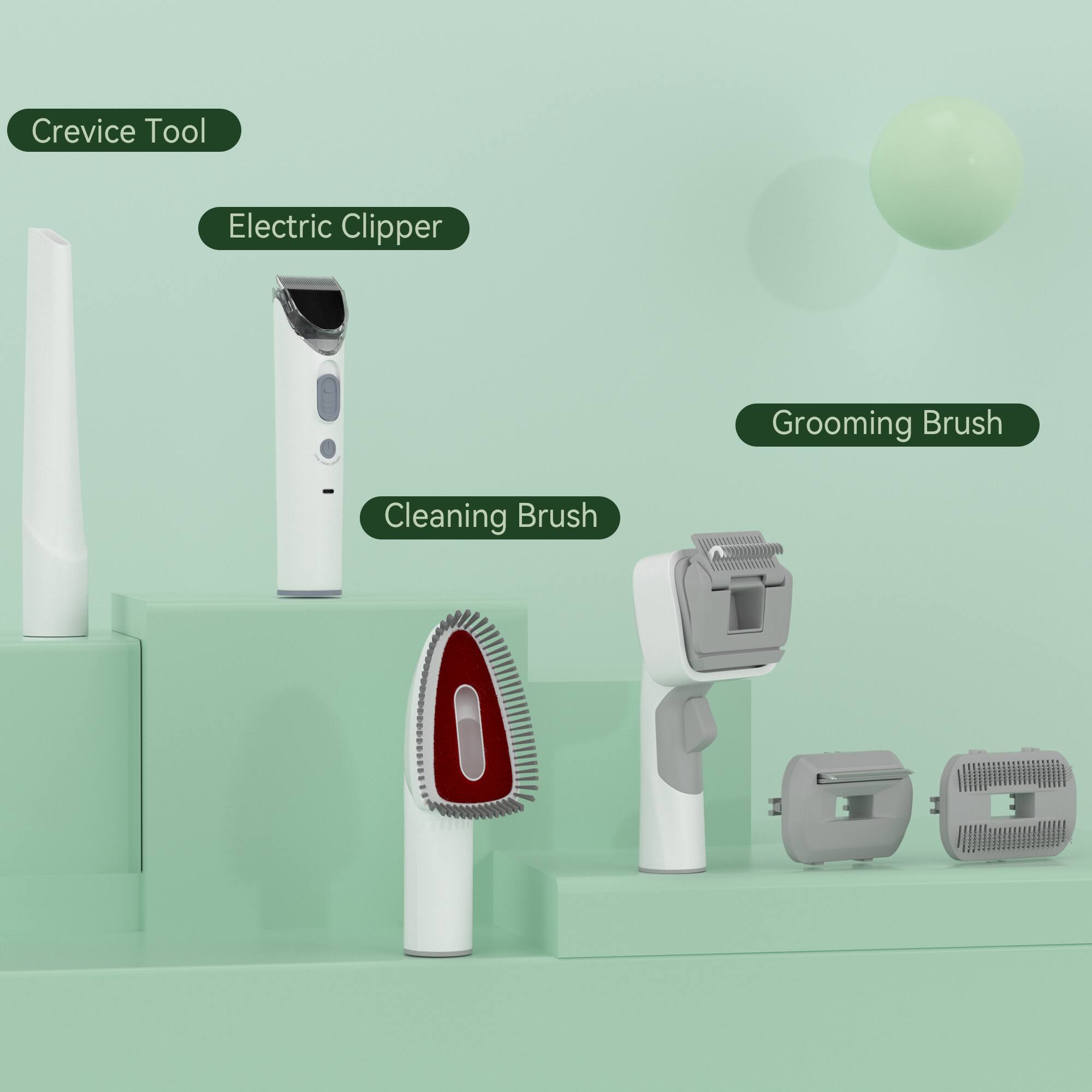 Crevice Tool  
Electric Clipper  
Cleaning Brush  
Grooming Brush