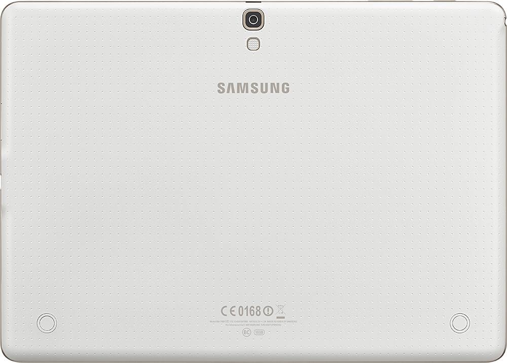 Back. Samsung - Geek Squad Certified Refurbished Galaxy Tab S 10.5 - 16GB - Dazzling White.