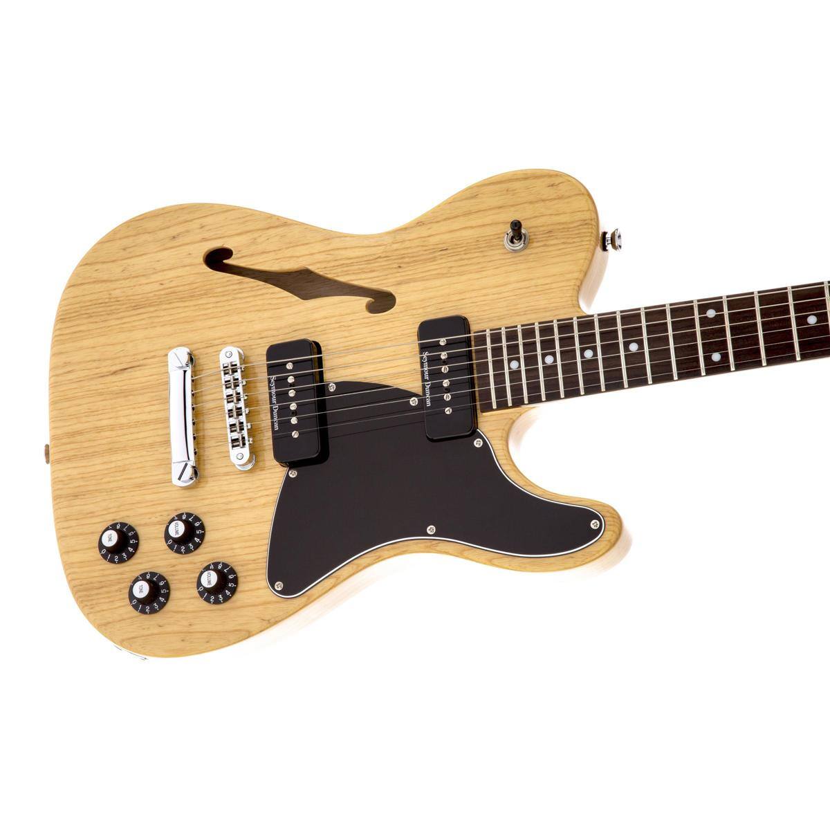 Alt View 2. Fender - Fender Jim Adkins JA-90 Telecaster Thinline, Laurel Fingerboard, Natural.