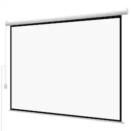 Glintex - 120" Motorized Projector Screen 4:3 1080P HD Electric Wall Mount Remote Control
