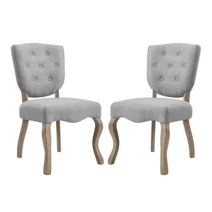 Front. Modway - Array Dining Side Chair Set of 2 by Modway - Light Gray.