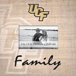 Fan Creations - UCF Knights 10'' x 10'' Burlap Pattern Frame - Multicolor