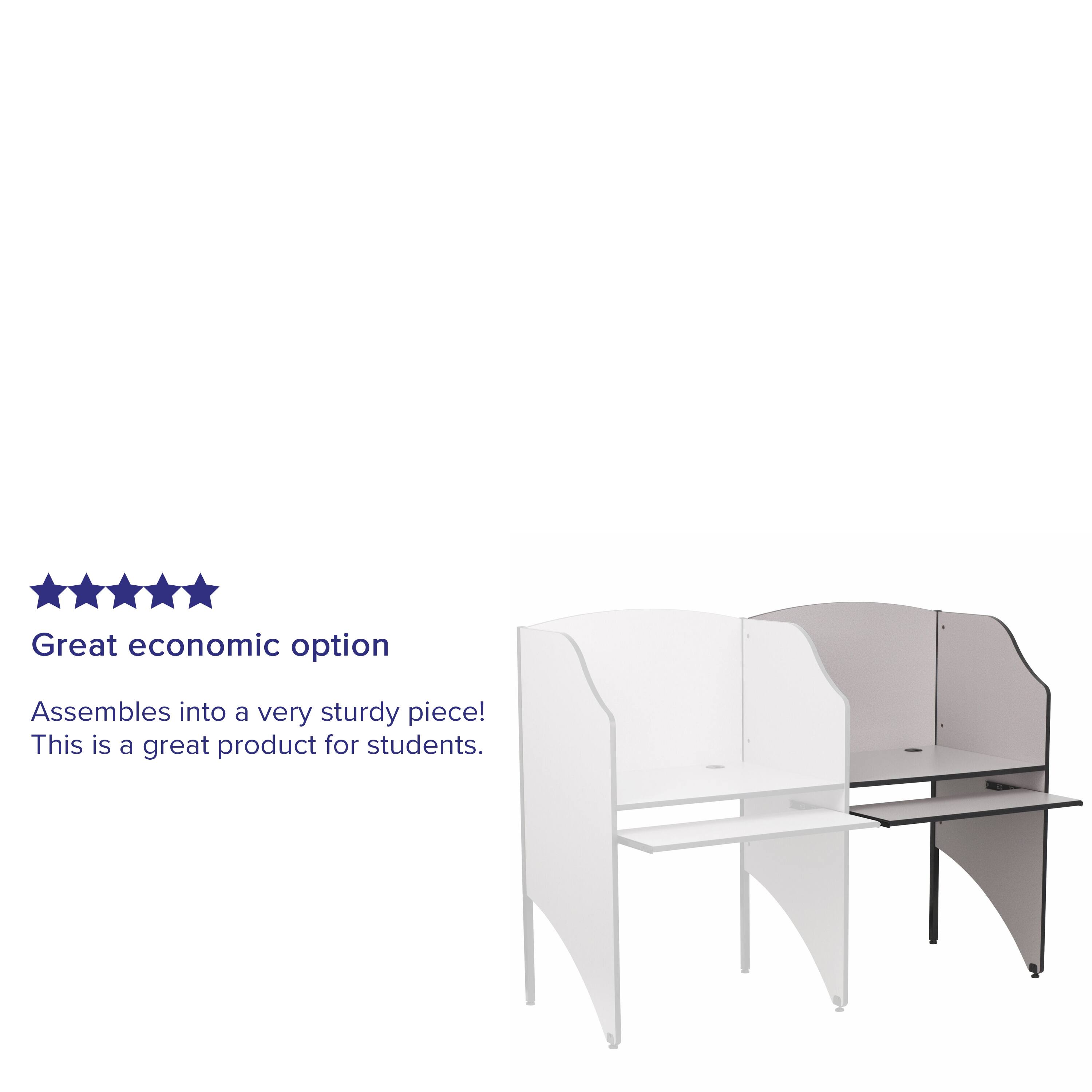 Great economic option  
Assembles into a very sturdy piece!  
This is a great product for students.