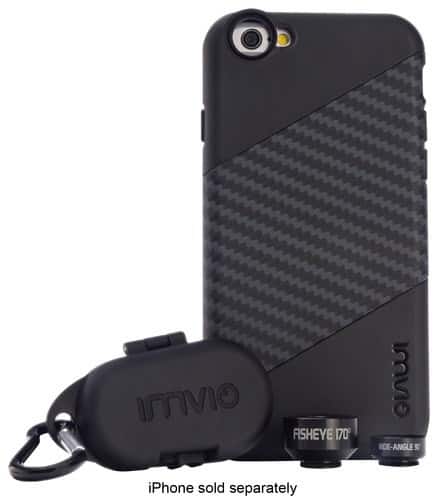 Angle. Unbranded - Protective Case and Optics Kit for Apple® iPhone® 6 Plus - Black.