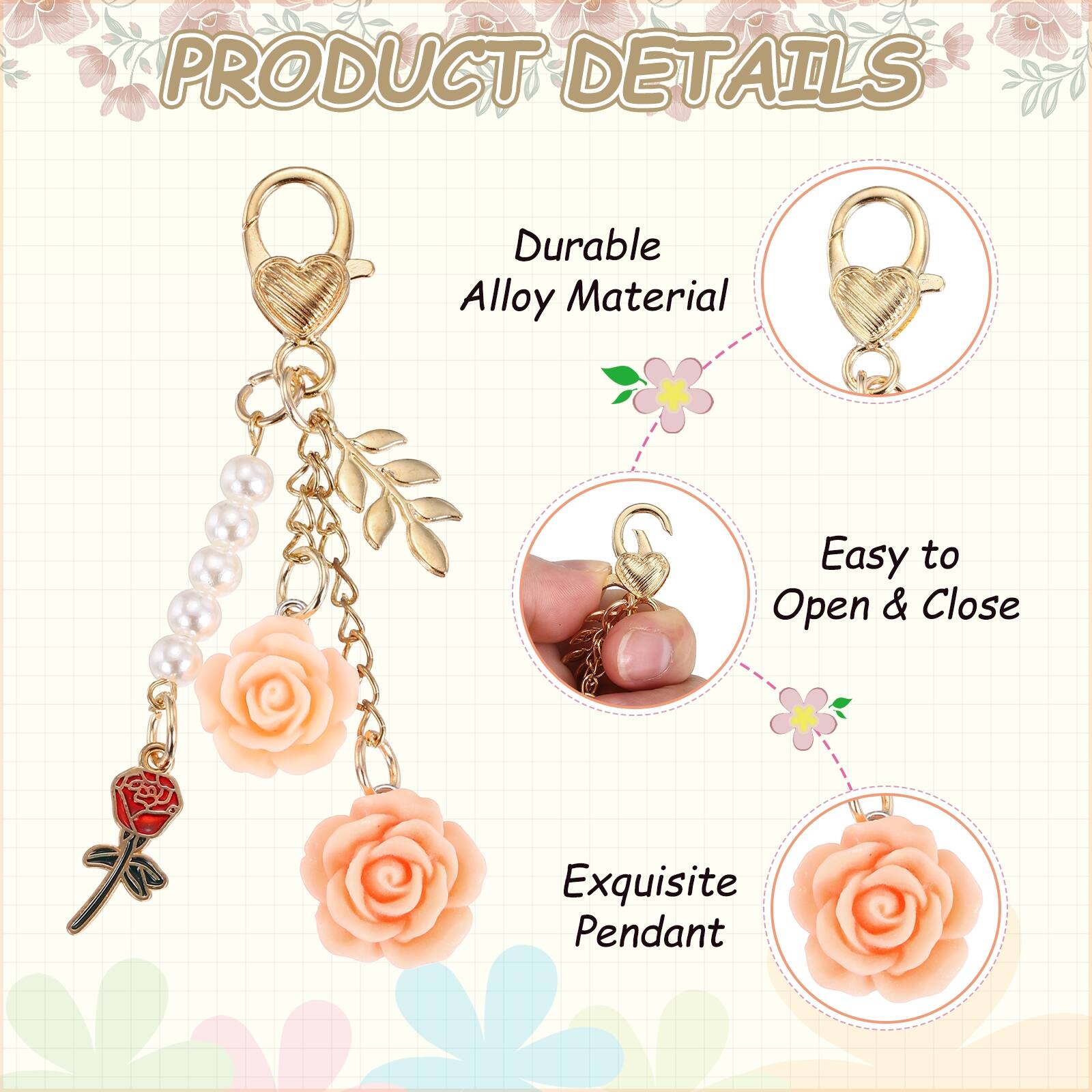 PRODUCT DETAILS

- Durable Alloy Material
- Easy to Open & Close
- Exquisite Pendant