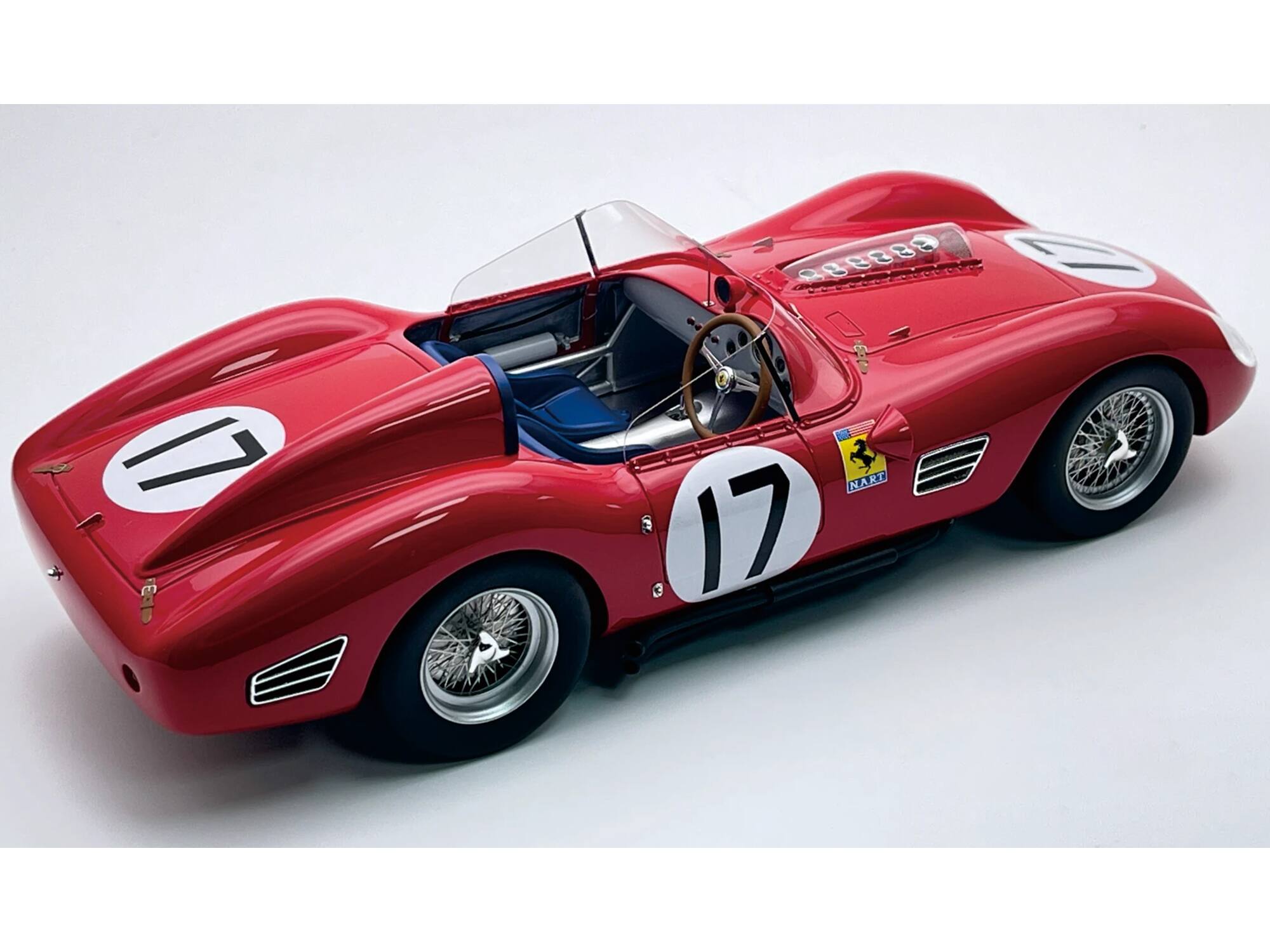 Alt View 1. Tecnomodel - Ferrari 250 TR59-60 #17 "NART" 3rd Place "12 Hours of Sebring" 1961 "Mythos Series" with Case 1/18 Car by Tecnomodel.