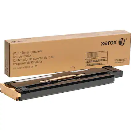 Waste Toner Container
Bac de résidus
Contenedor de desecho de tóner
Recipiente de Residuos
AltaLink® C8170, B8170
008R08102
www.xerox.com
Xerox