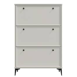HTUTWOO - Shoe Cabinet with 3 Flip Drawers - Stylish Hidden Storage & Adjustable Shelves for Entryway, Hallway, Apartments - White