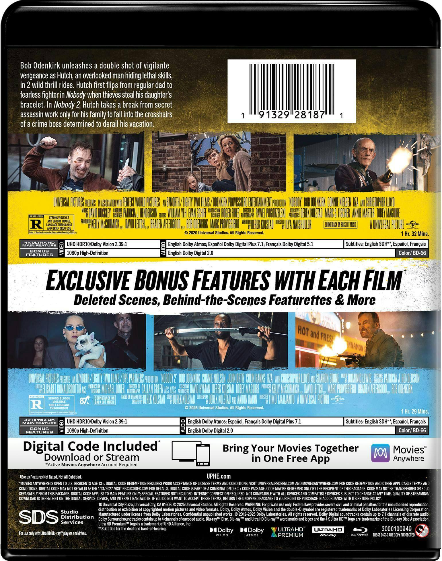 Back. Nobody: 2-Movie Collection   - 4K Blu-Ray.