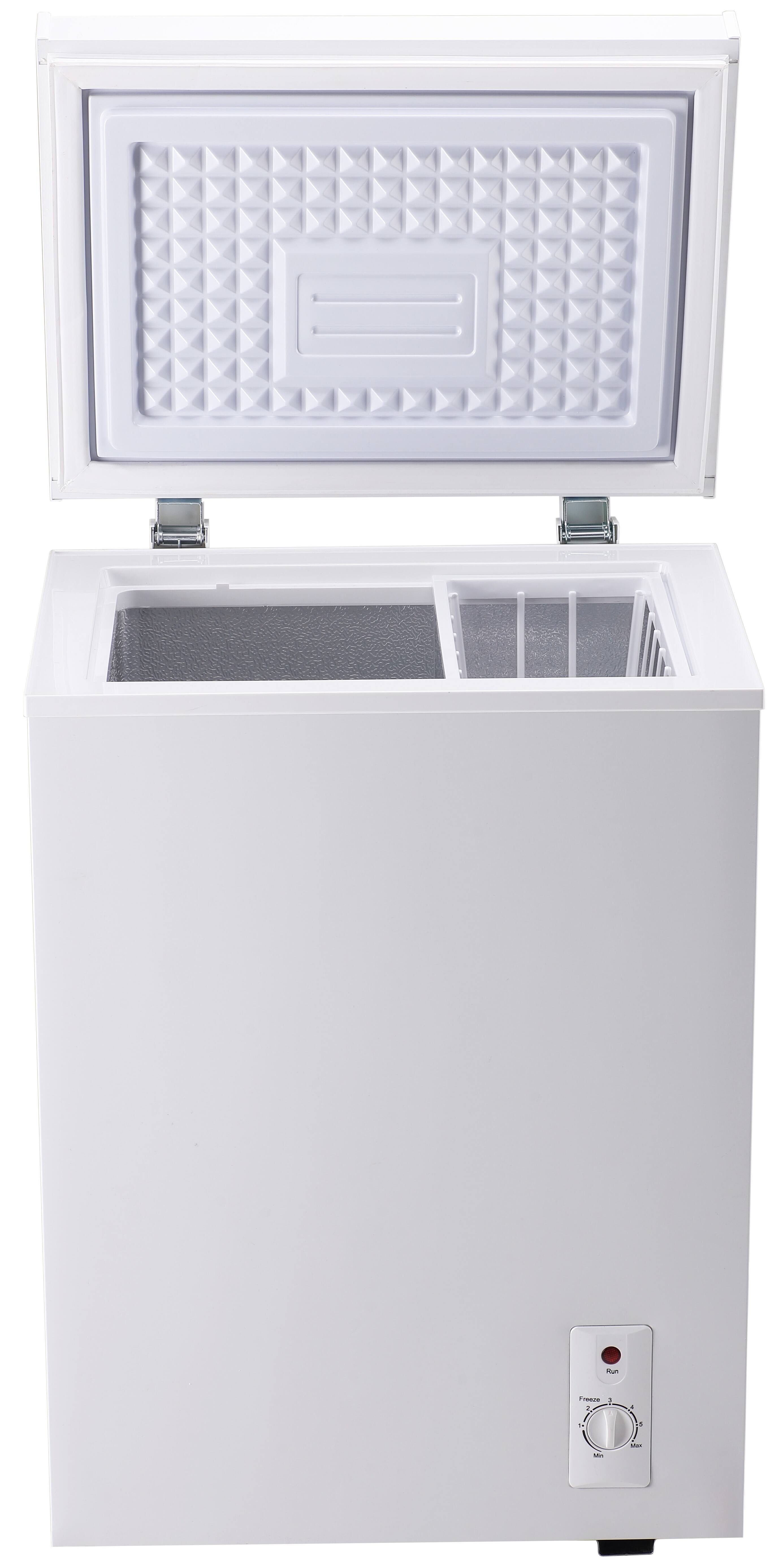 Alt View 9. Loheer - Compact 2.5 Cu. Ft. Chest Freezer - Adjustable Thermostat, Deep Freeze to -0.4°F, Removable Basket - WHITE.