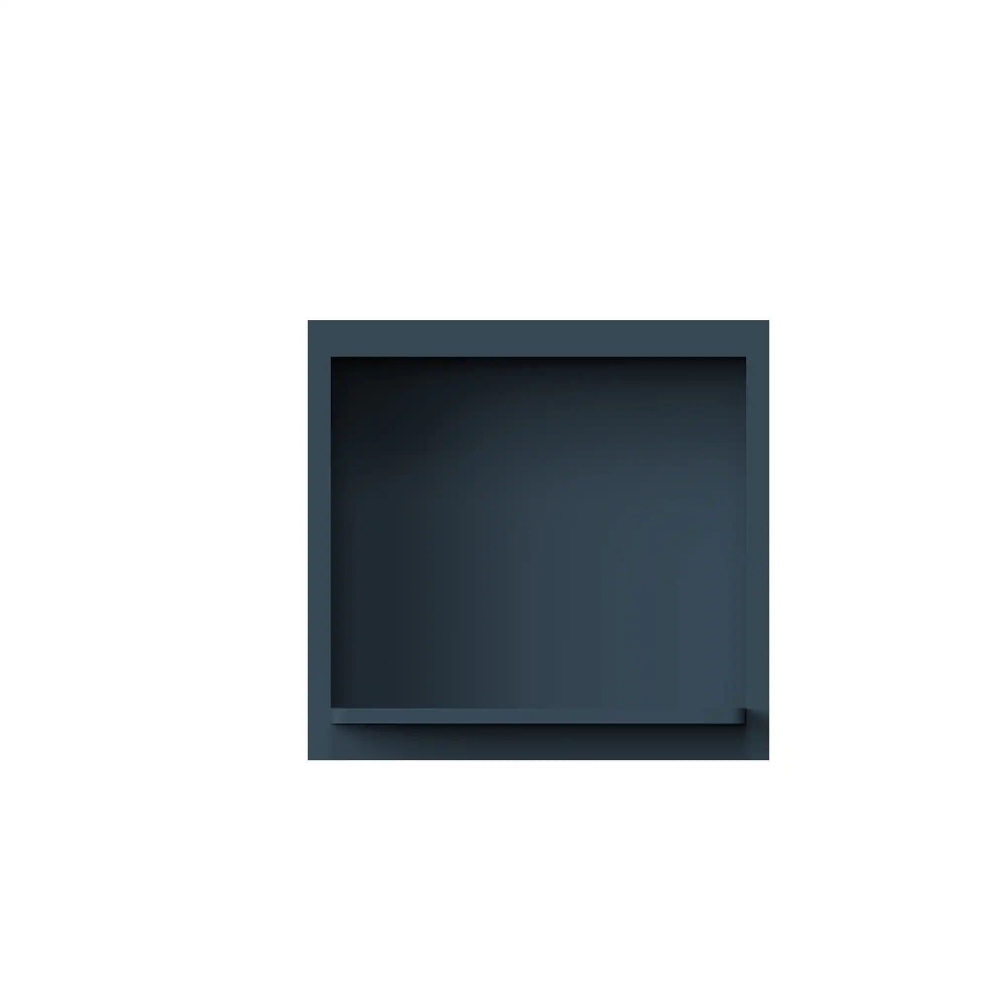 Angle. Boyel Living - 30-in W x 18-in H x 12-in D Shaker RTA Kitchen Wall Microwave Cabinet with Soft-Close - Charcoal Blue.