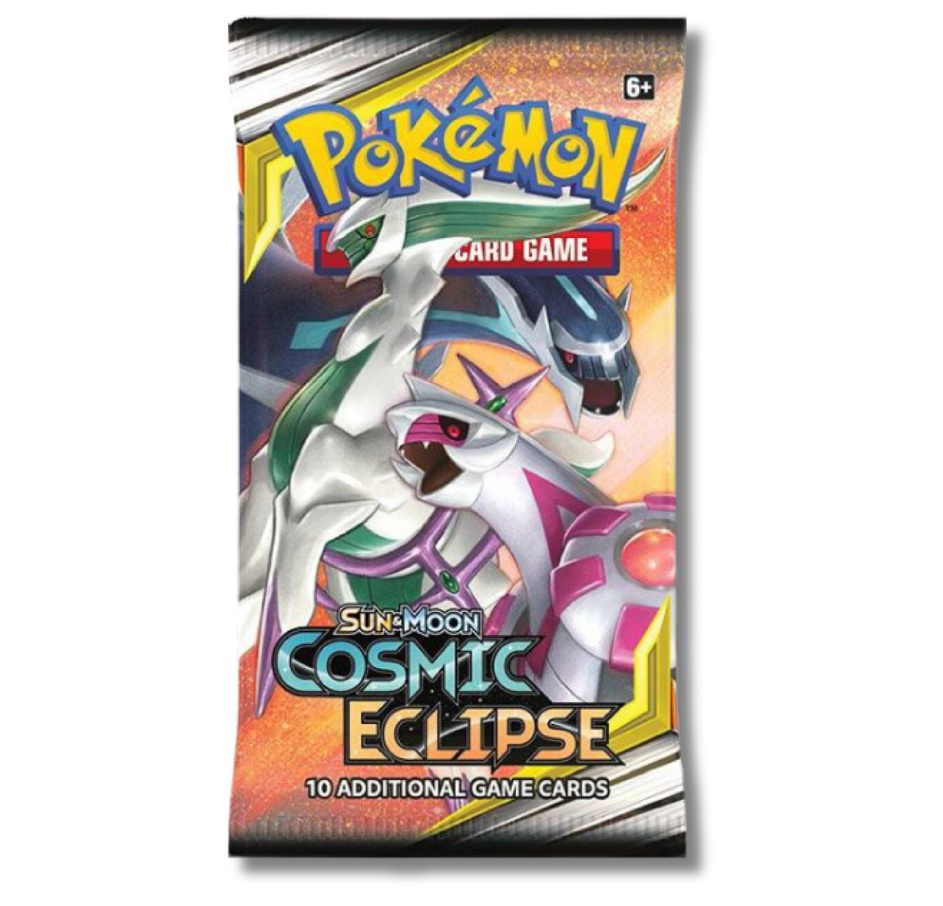 6+ Pokémon Card Game  
Sun-Moon Cosmic Eclipse  
10 Additional Game Cards