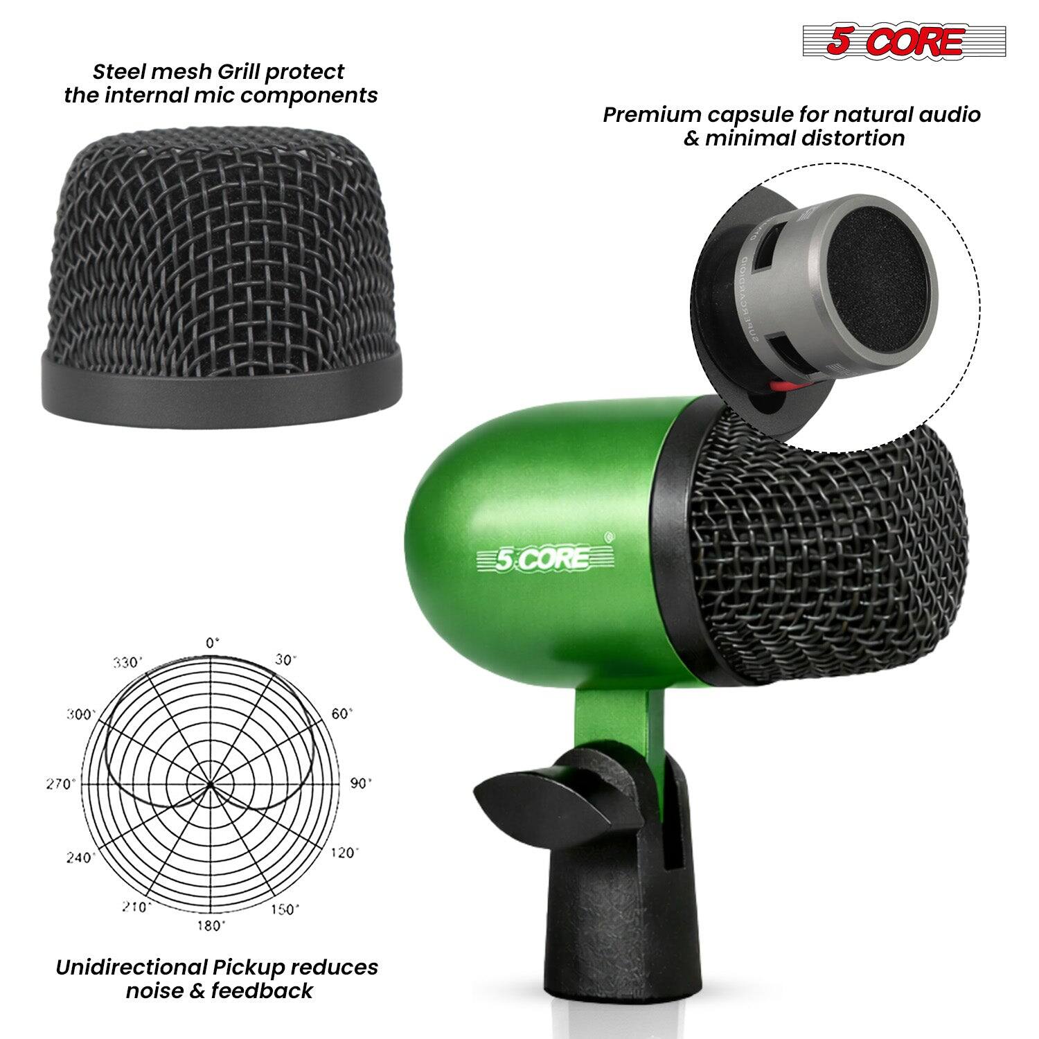 Steel mesh Grill protect the internal mic components

5 CORE

Premium capsule for natural audio & minimal distortion

Unidirectional Pickup reduces noise & feedback