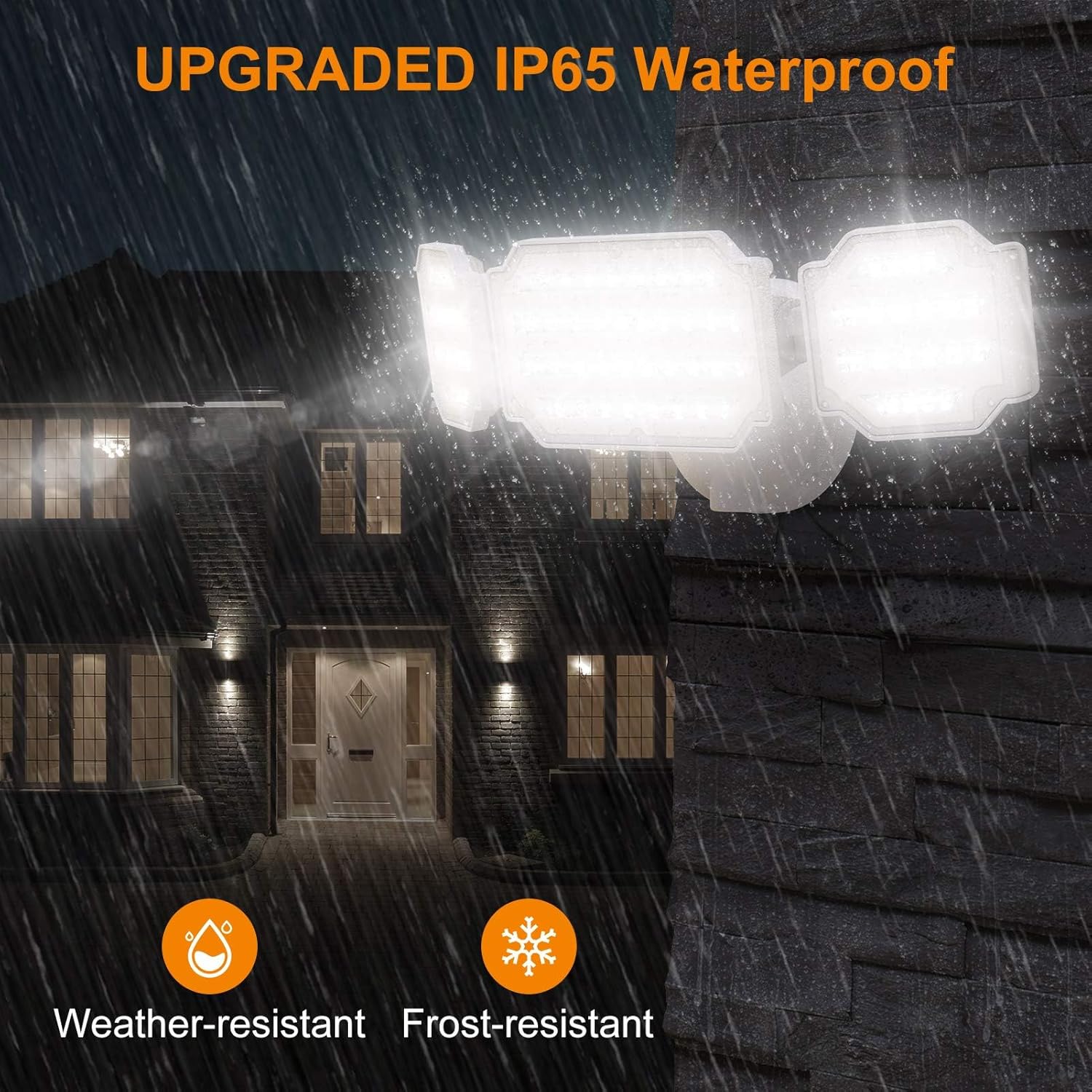 UPGRADED IP65 Waterproof  
Weather-resistant  
Frost-resistant