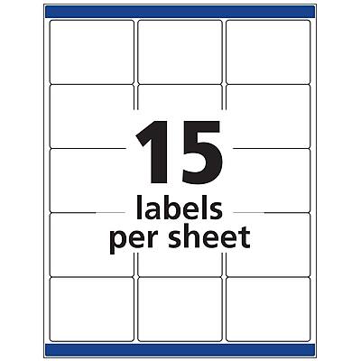 15 labels per sheet