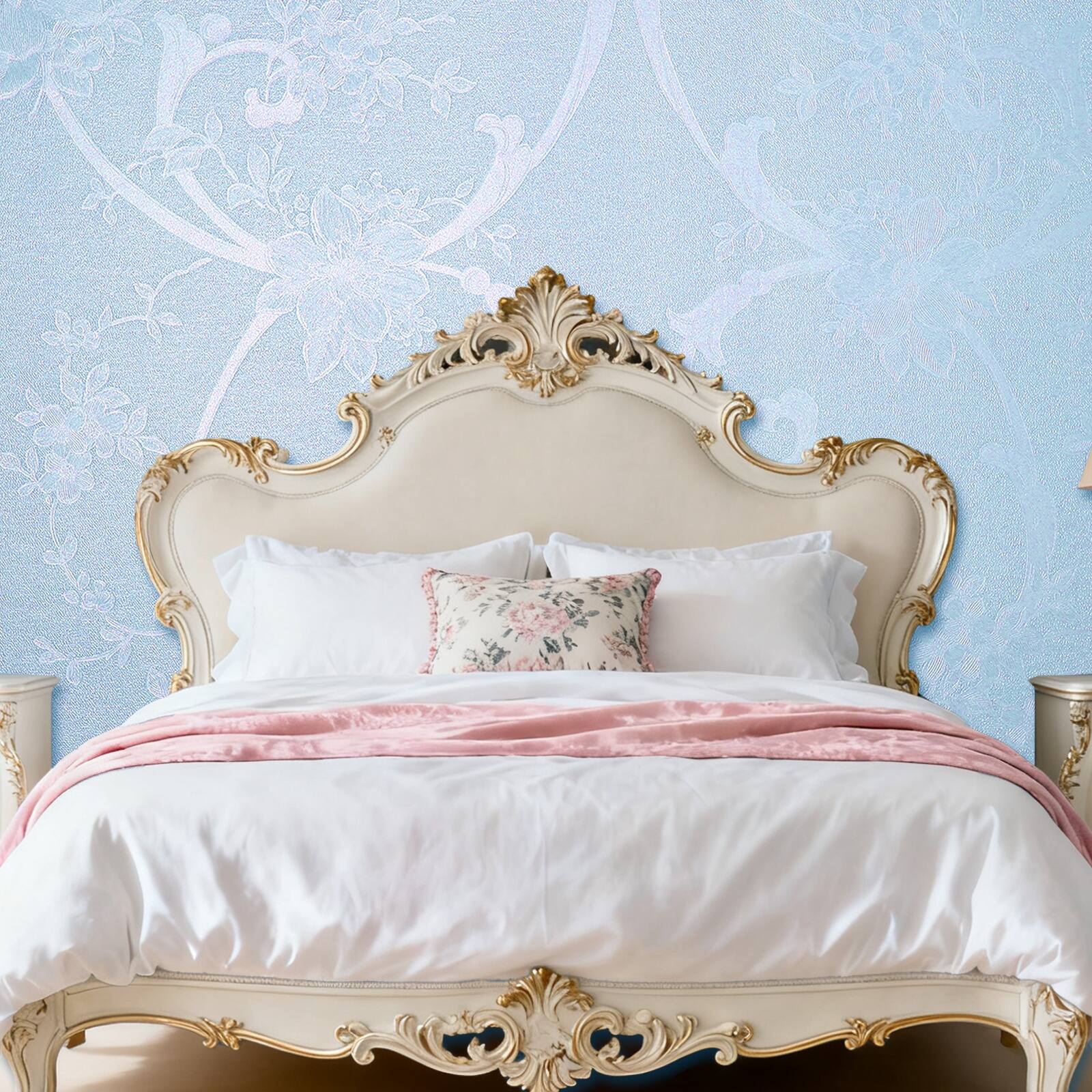 Alt View 4. Unique Bargains - Vintage Floral Wallpaper, 23.6x197 Self-Adhesive Vinyl Waterproof Peony Peel & Stick Contact for Bedroom/Bathroom - Peony Pattern-Pink.