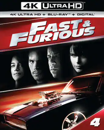 Front. Fast & Furious - 4K Blu-Ray.