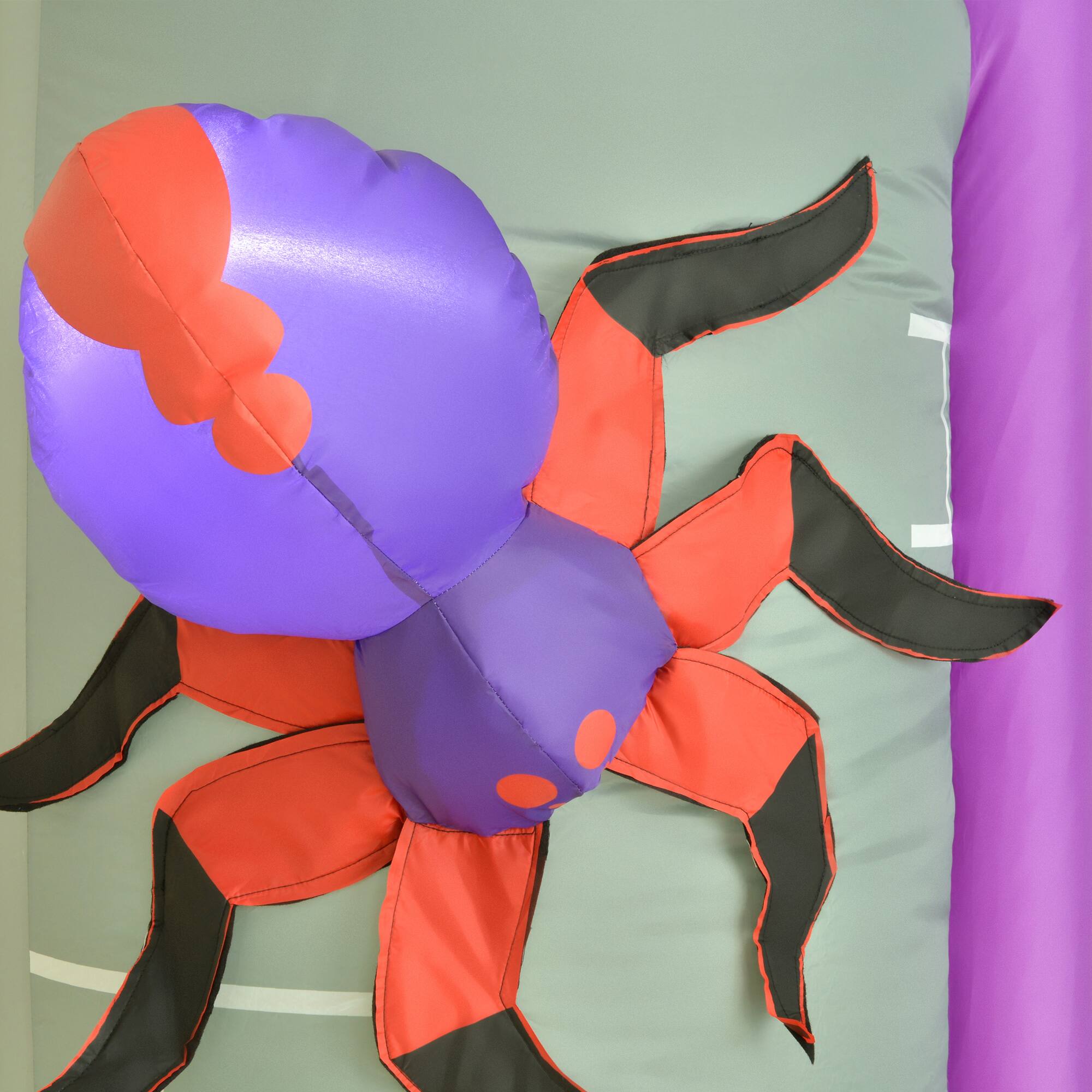 Alt View 7. Outsunny - 12ft LargeHalloween Inflatable Archway, Blow up Castle with Ghost, Pumpkin, Outdoor LED Yard Display, Waterproof - Multi-colored.