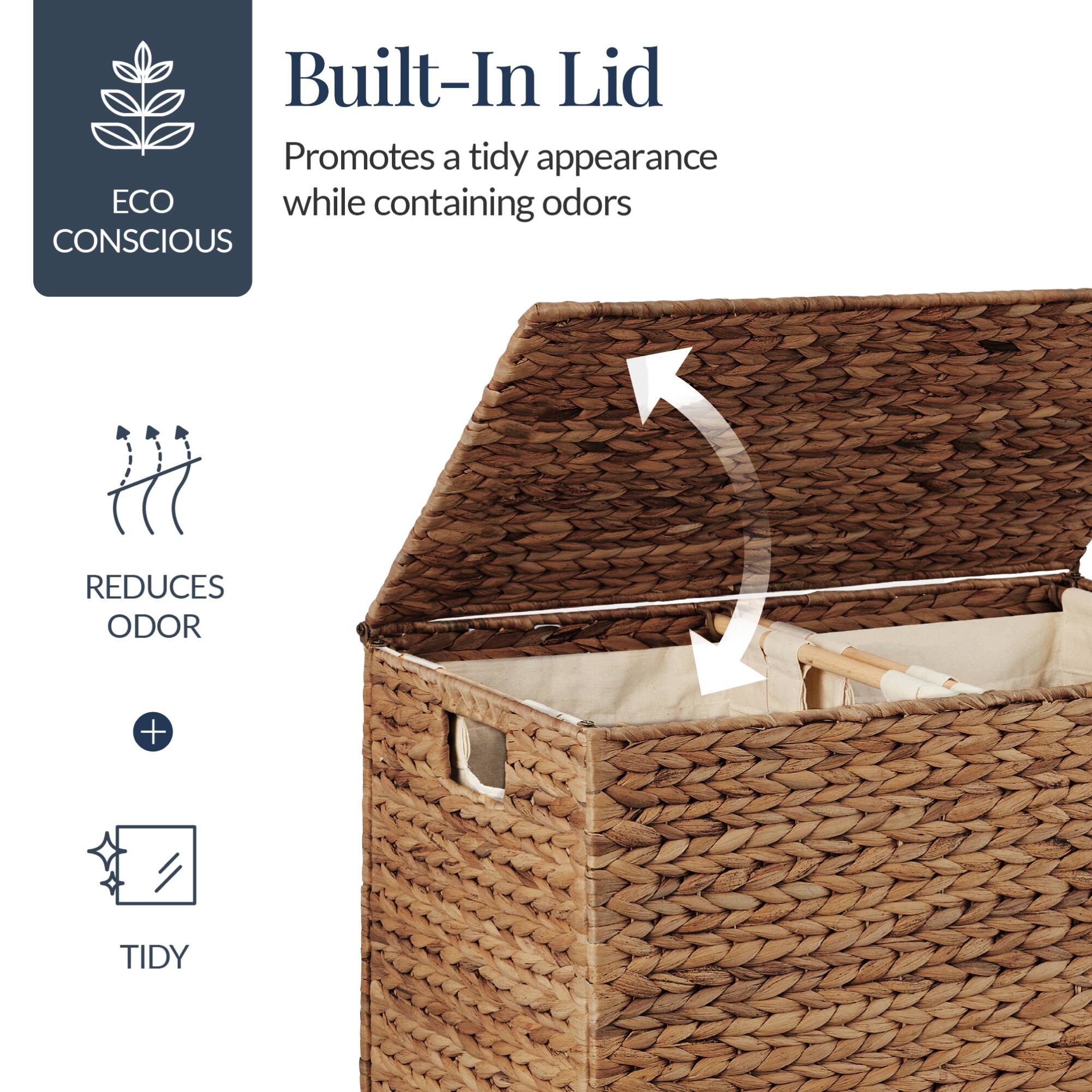 Built-In Lid  
Promotes a tidy appearance while containing odors  

ECO CONSCIOUS  

REDUCES ODOR  
+  
TIDY