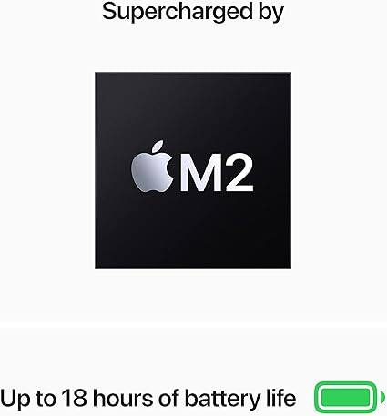 Supercharged by M2  
Up to 18 hours of battery life