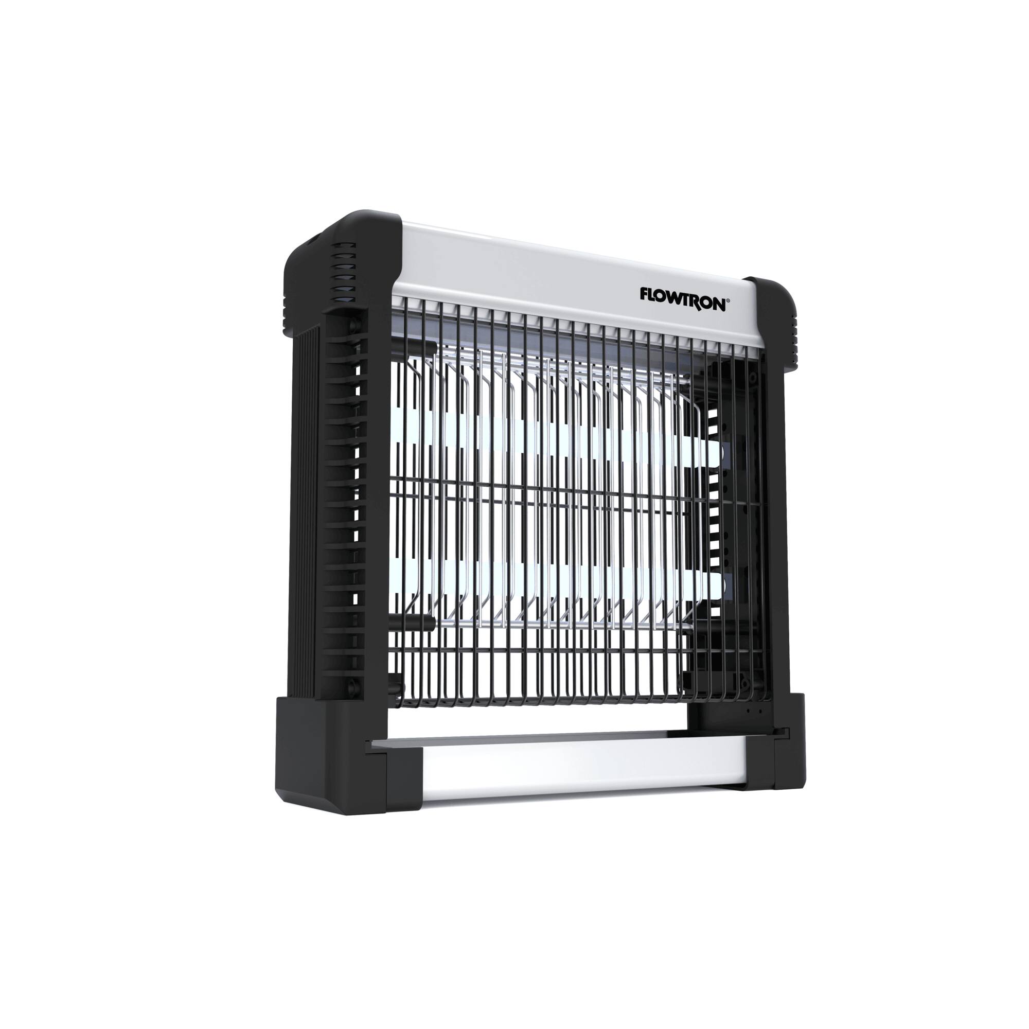 Alt View 4. Flowtron - Indoor Bug Zapper with 3000V Power, LED Lamp, 10W UV Bulbs & Easy-Clean Shock Grid - Black.