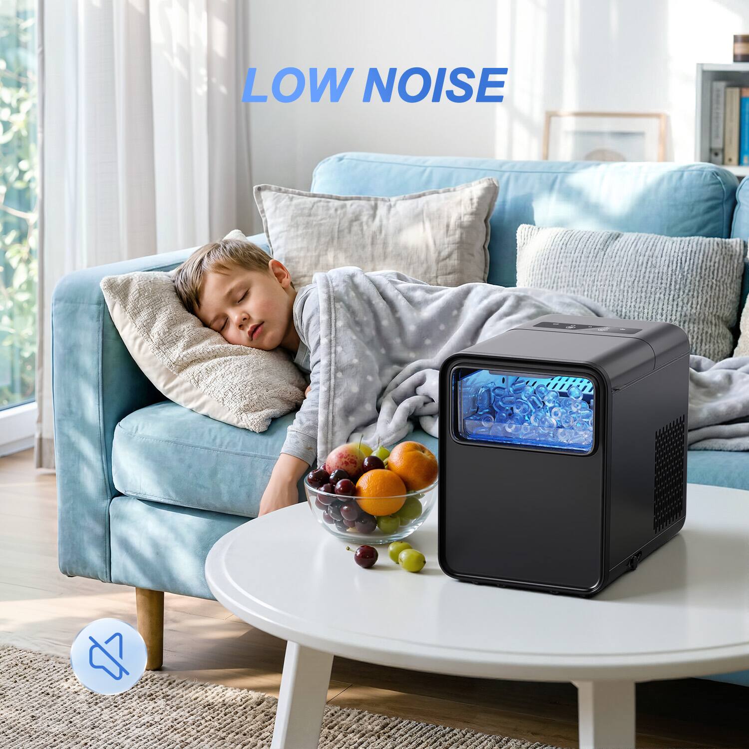 POMORON Ice Maker Countertop 26.5 lbs/Day with Self Cleaning, Removable ...