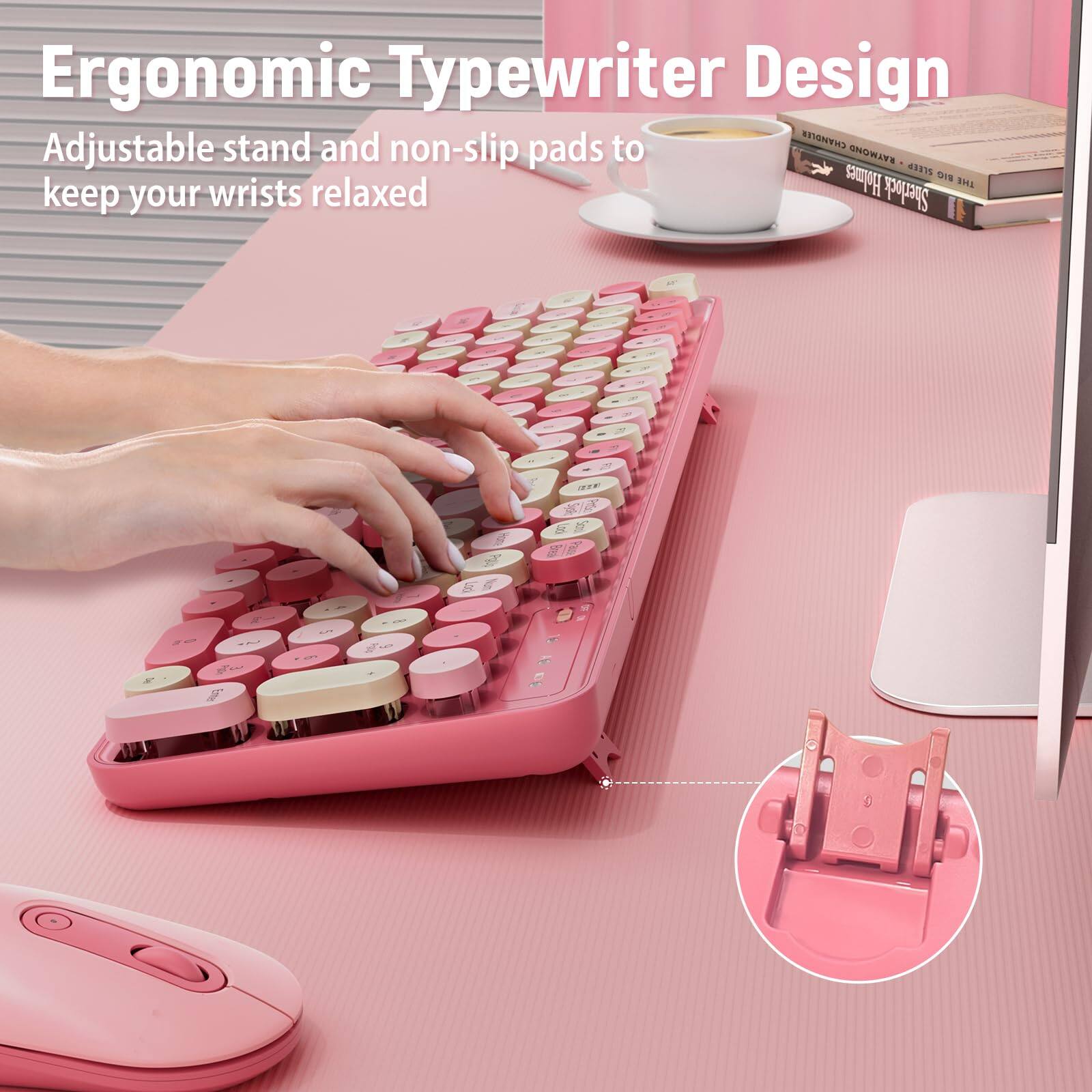 Ergonomic Typewriter Design

Adjustable stand and non-slip pads to keep your wrists relaxed