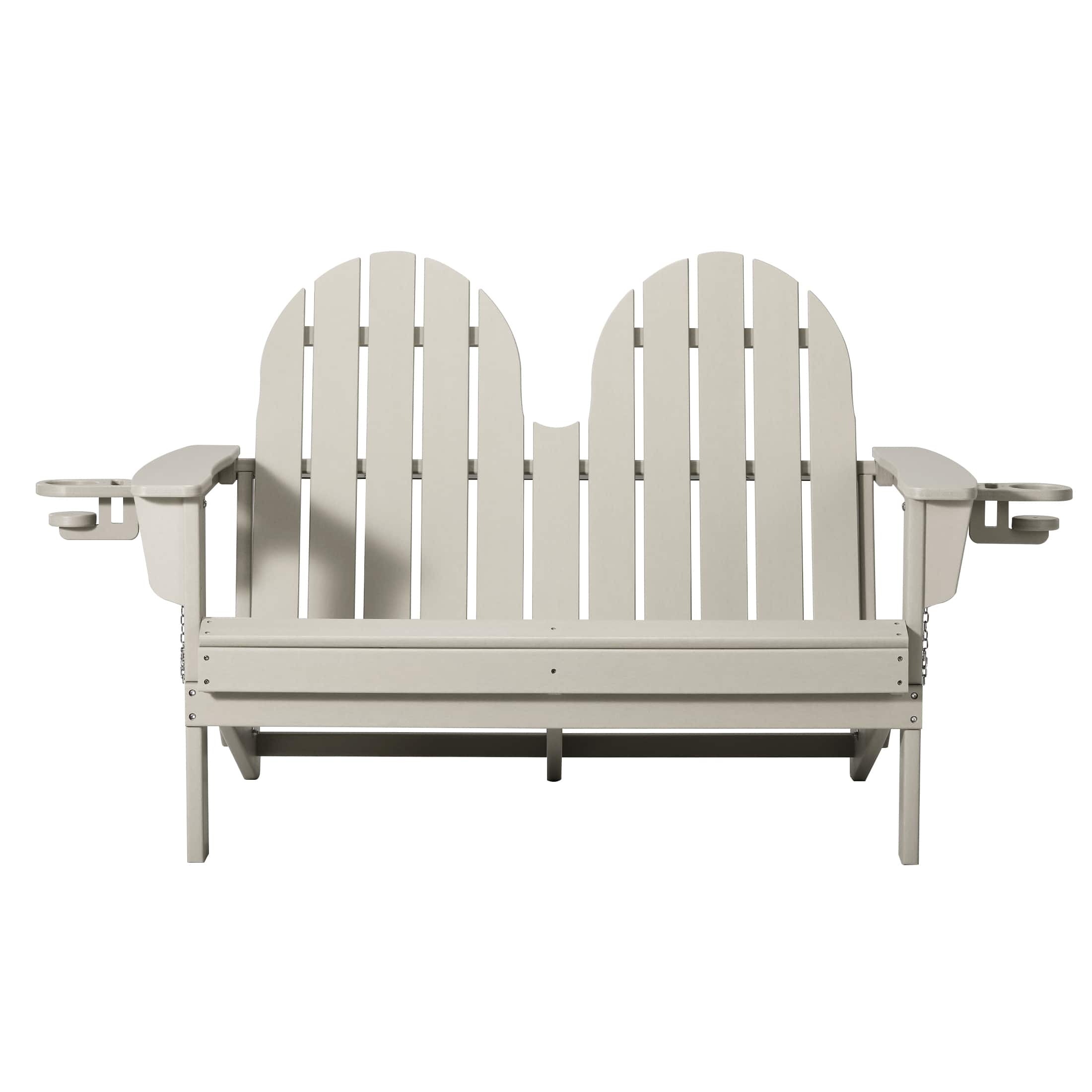 "WestinTrends - St. Augustine Outdoor Patio 49"" HDPE Folding Adirondack Garden Bench - Sand" price history on PriceWatchPro
