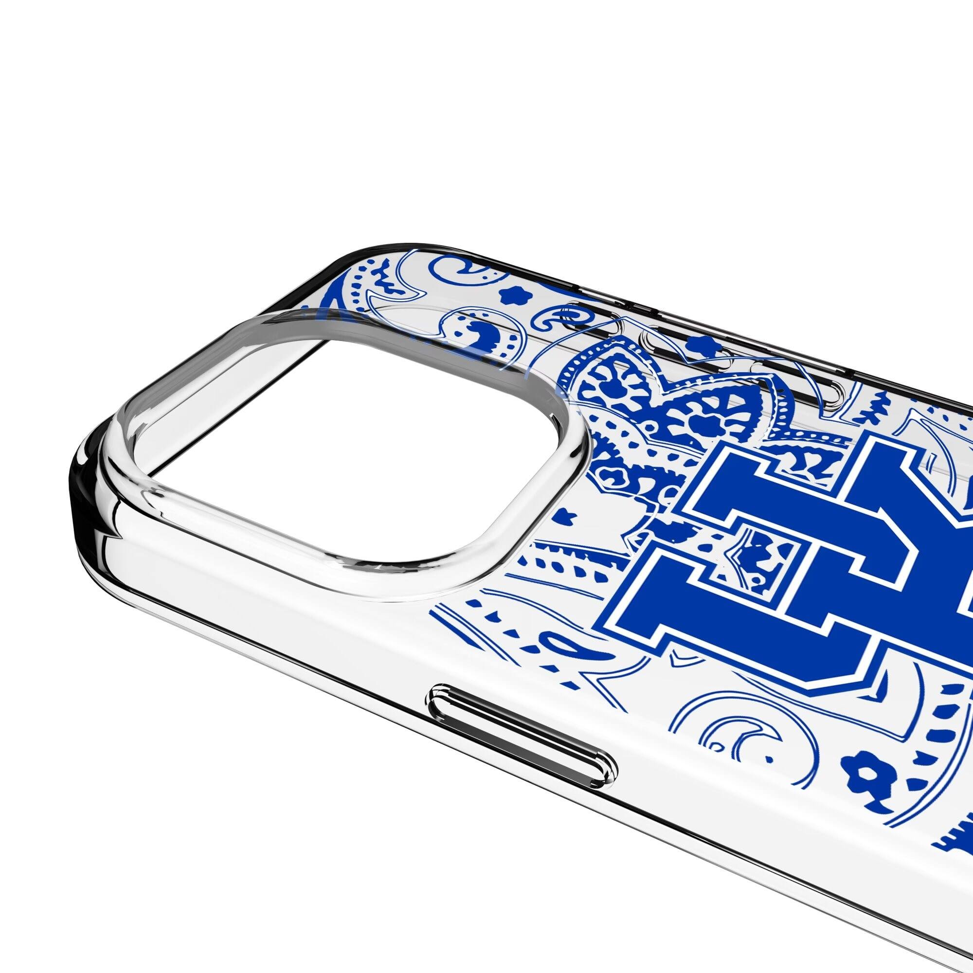 Alt View 2. Keyscaper - Kentucky Wildcats iPhone Paisley Design Clear Case - 16 Plus - Multicolor.