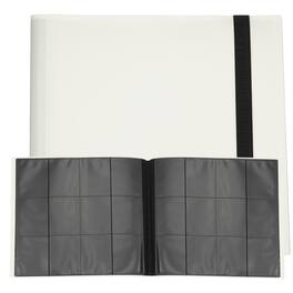 Unique Bargains - 12 Pocket Trading Card Binder, PU Cover 480 Side Loading Card Album Folder for TCG Game Sports Cards - White
